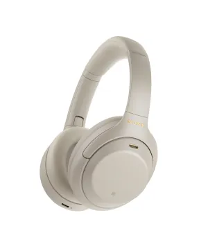 Open Box -  Sony WH-1000XM4 Wireless Noise-Cancelling Over-the-Ear Headphones - Silver