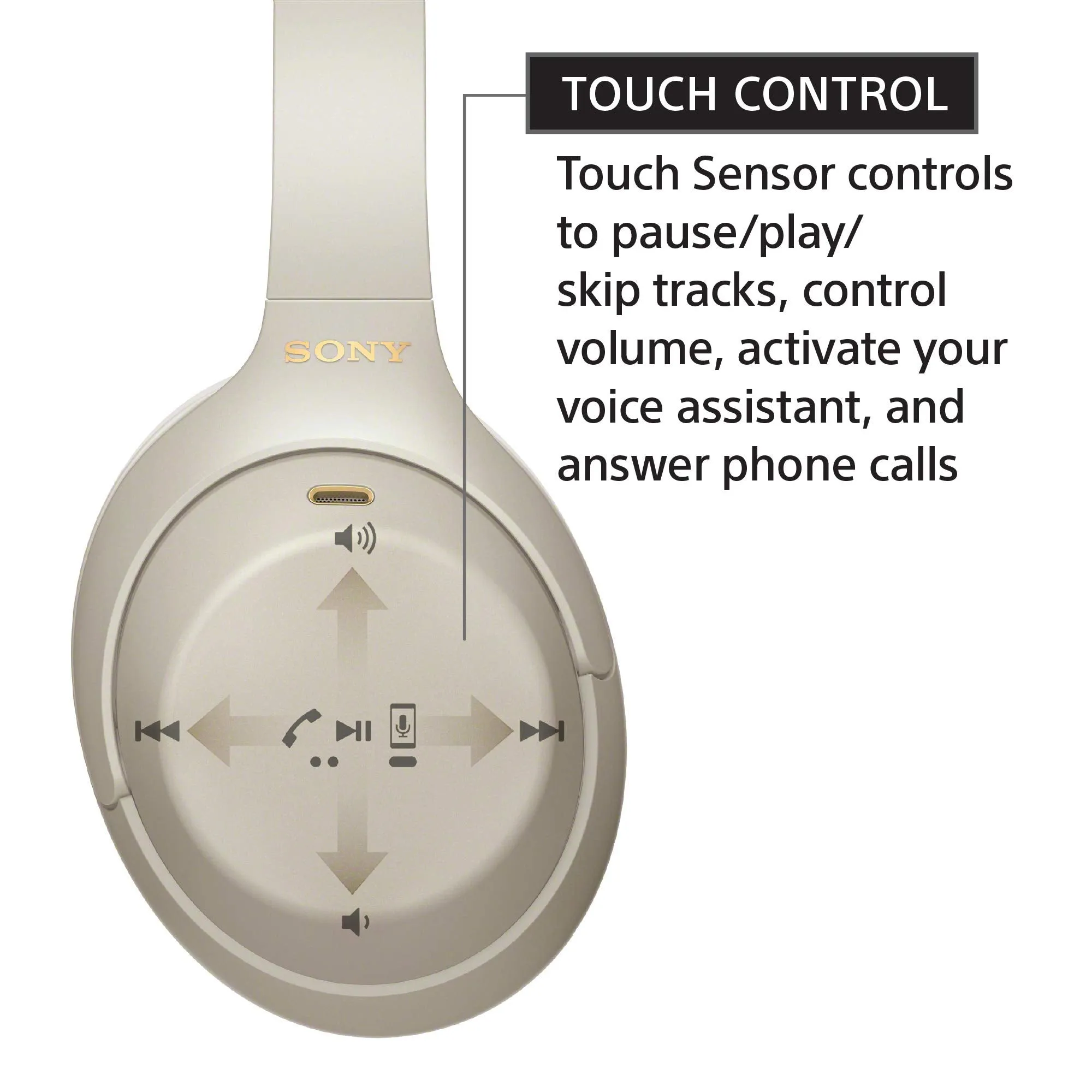 Open Box -  Sony WH-1000XM4 Wireless Noise-Cancelling Over-the-Ear Headphones - Silver
