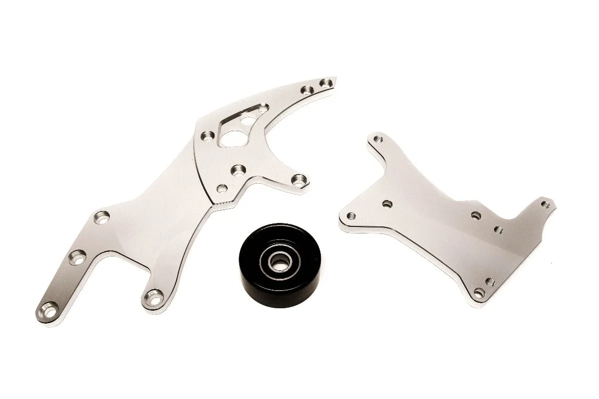 Precision Works LS Power Steering & Alternator Bracket High Mount LSX LS1 LS2 LS3