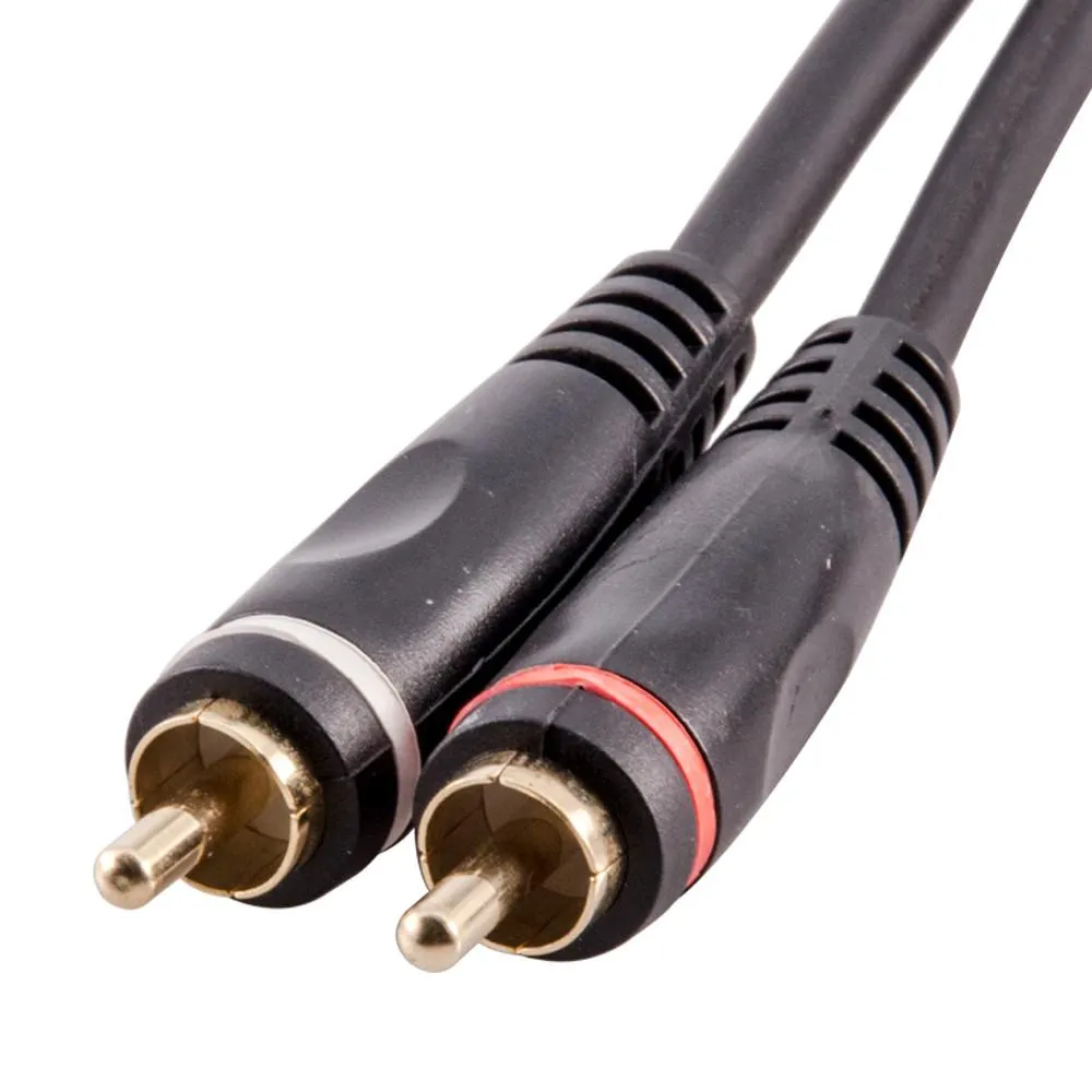 SA-2RCA3- 3 Foot Dual RCA Male to Dual RCA Male Audio Patch Cable