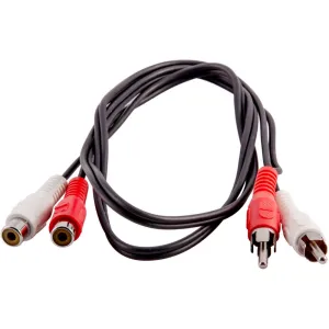 SA-SRCA3 - 3 Foot Dual RCA Male to Dual RCA Female Audio Extension Cable