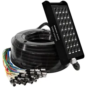 SAEM-24x8x200 - 24 Channel XLR Color Coded Snake Cable - 200 Feet