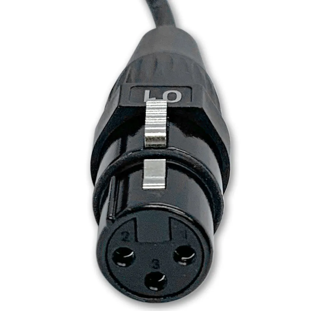 SAET-4F-3 - 4 Channel RJ45 Ethercon to XLR Female Breakout Audio Snake Cable - 3 Feet
