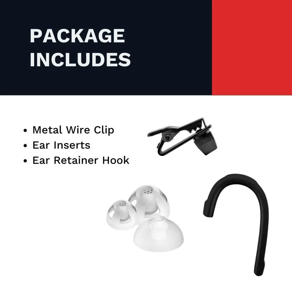 Sheepdog HDLO, Covert Listen Only Earpiece (Tubeless), Black