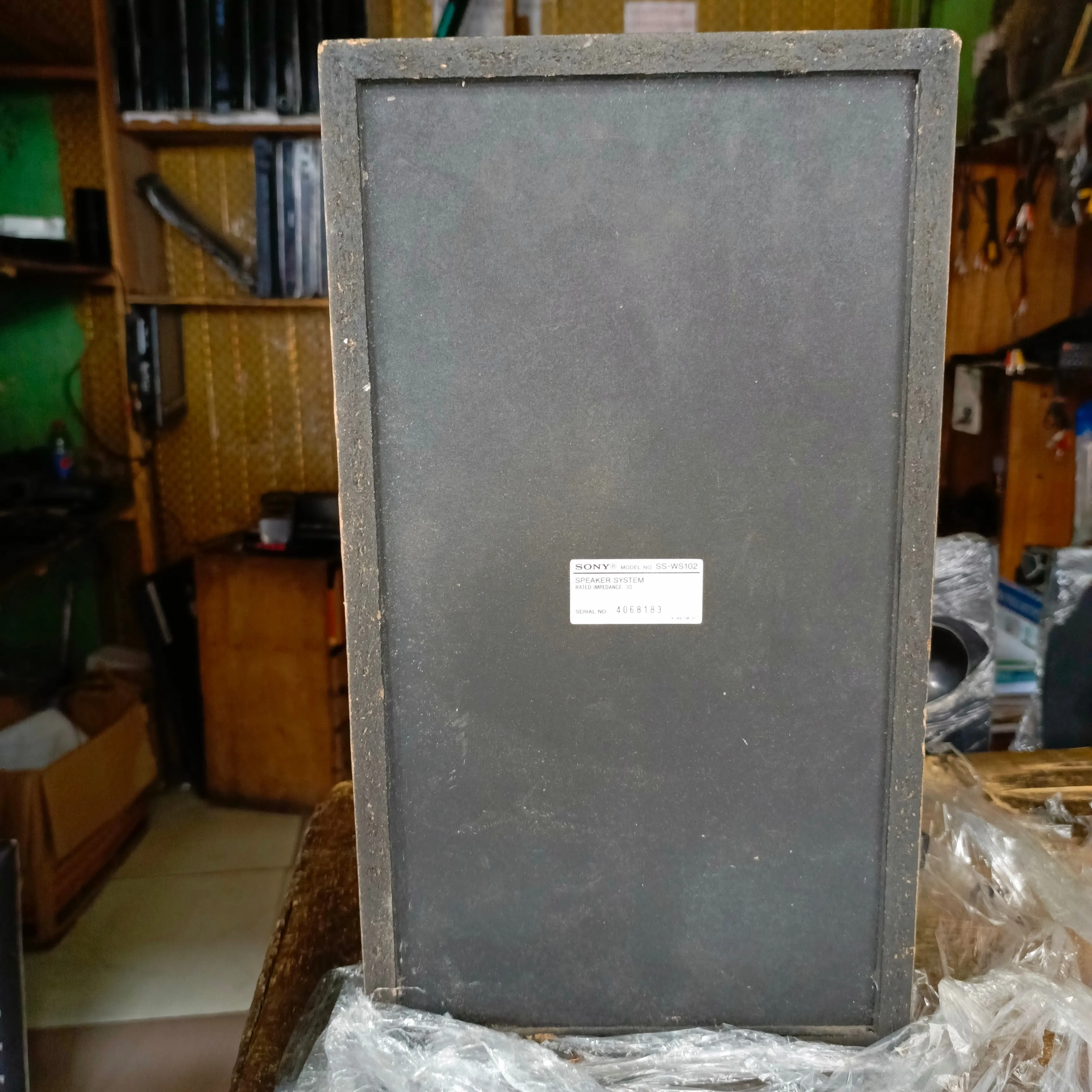 SONY SS-WS102 3 ohms Home Theater Passive Subwoofer - Foreign Used