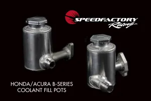 SpeedFactory Racing Honda/Acura B-Series RACE Cooling System Fill Pots - '-16AN - B16/Type R - SF-06-068