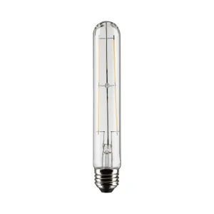 T9 LED Single Tube Bulb, 8W, 800 Lumens, 2700K, 60W Equal, E26 Medium, Clear Finish, Pack Of 2