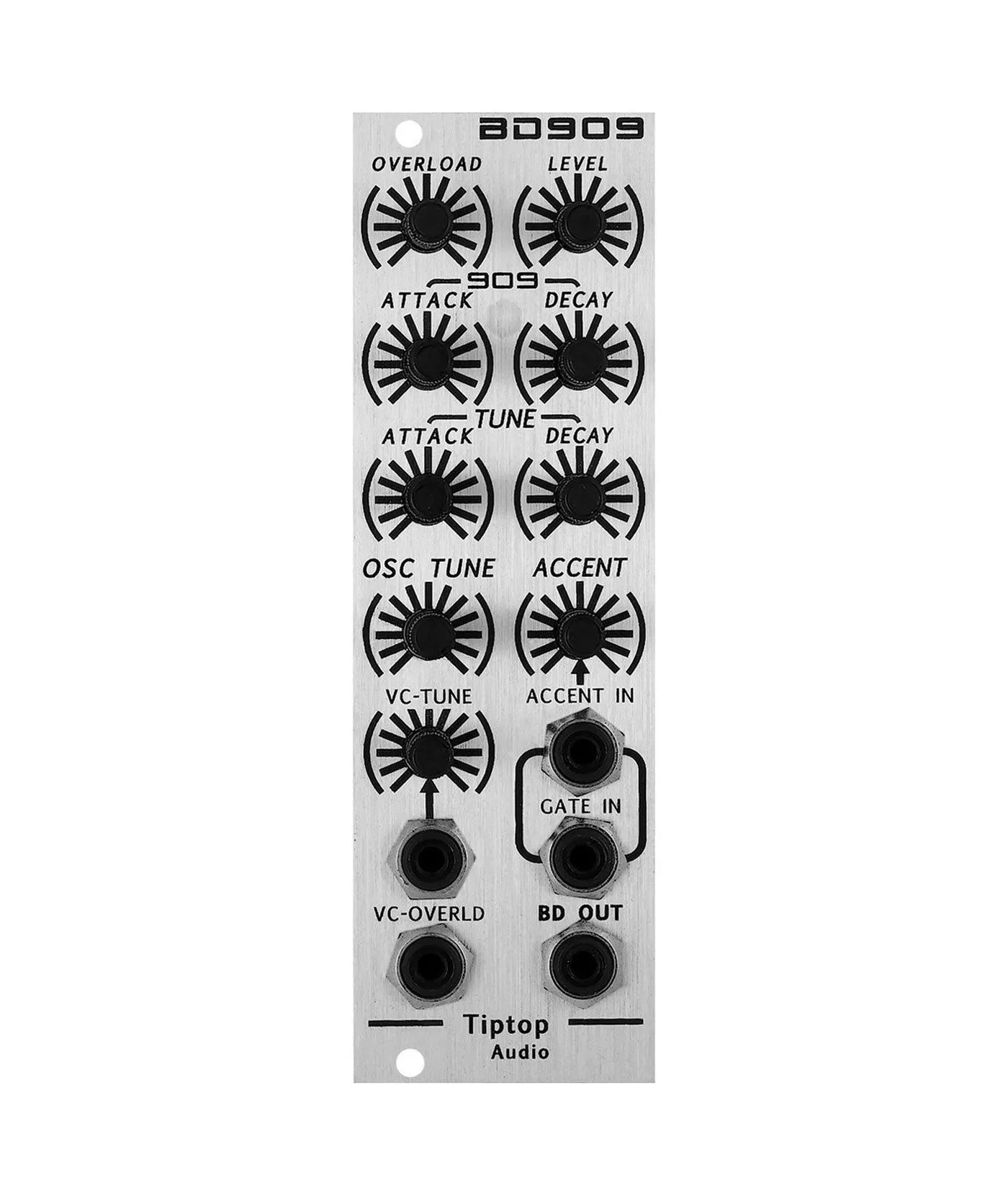 Tiptop Audio BD909 Bass Drum Generator - Silver