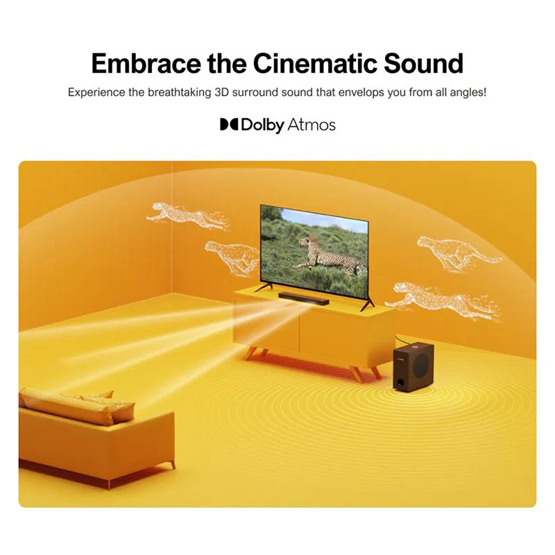 Ultimea Nova S50 Soundbar Dolby Atmos 2.1 Channel US Version