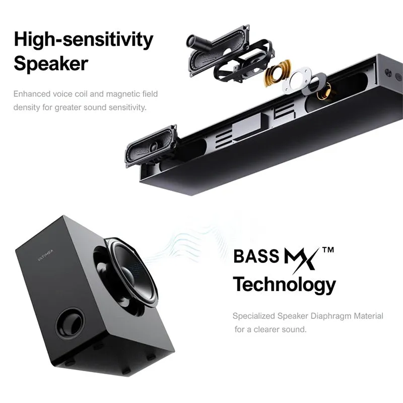 Ultimea Nova S50 Soundbar Dolby Atmos 2.1 Channel US Version