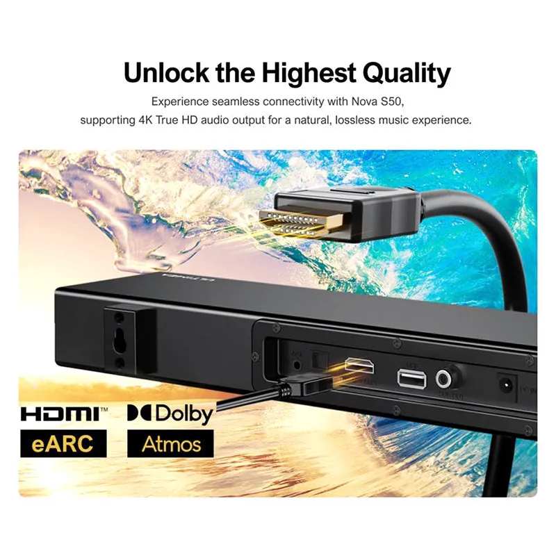 Ultimea Nova S50 Soundbar Dolby Atmos 2.1 Channel US Version