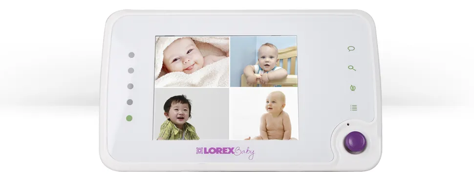Wireless baby monitor with 2 cameras