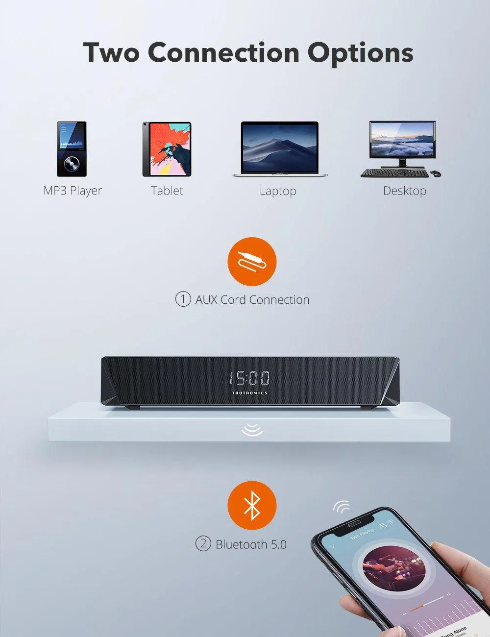 Wireless Bluetooth Speaker & Sound Bar Gaming Computer Speaker
