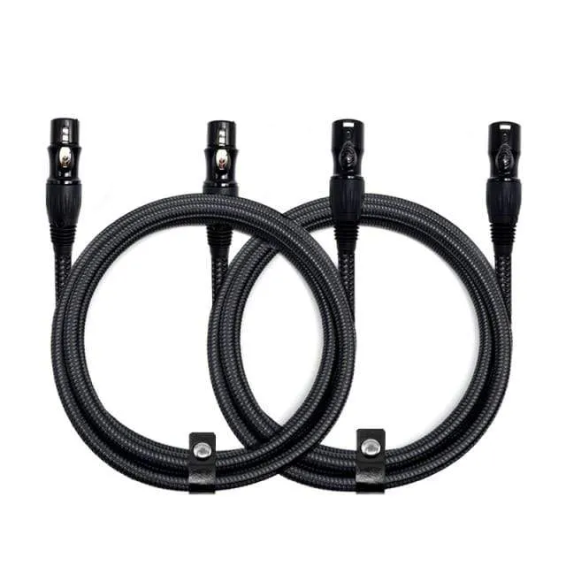 XLR to XLR Microphone Cable Male to Female 2M 5M 10M Balanced XLR 3Pin Nylon Braided for Audio Mixer Amplifiers  2 Pack