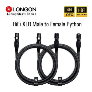 XLR to XLR Microphone Cable Male to Female 2M 5M 10M Balanced XLR 3Pin Nylon Braided for Audio Mixer Amplifiers  2 Pack